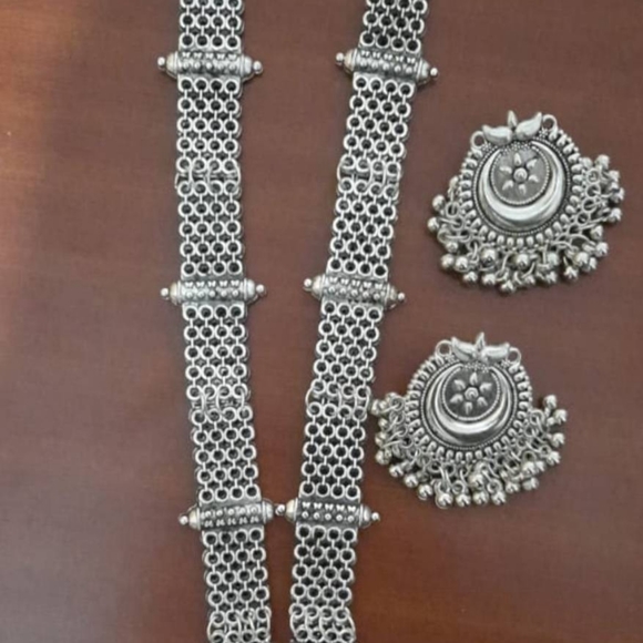 Oxidised silver jewellery necklaces and earrings - Picture 4 of 4